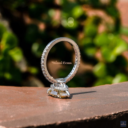 Pear Moissanite Engagement Ring - view 2