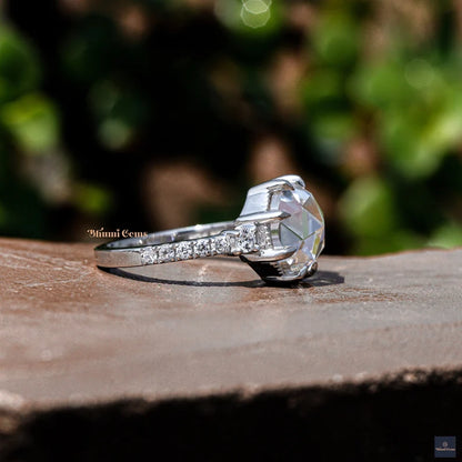 Vintage Moissanite Engagement Ring - view 5