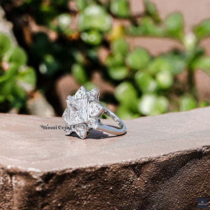 Art Deco Moissanite Engagement Ring - view 3