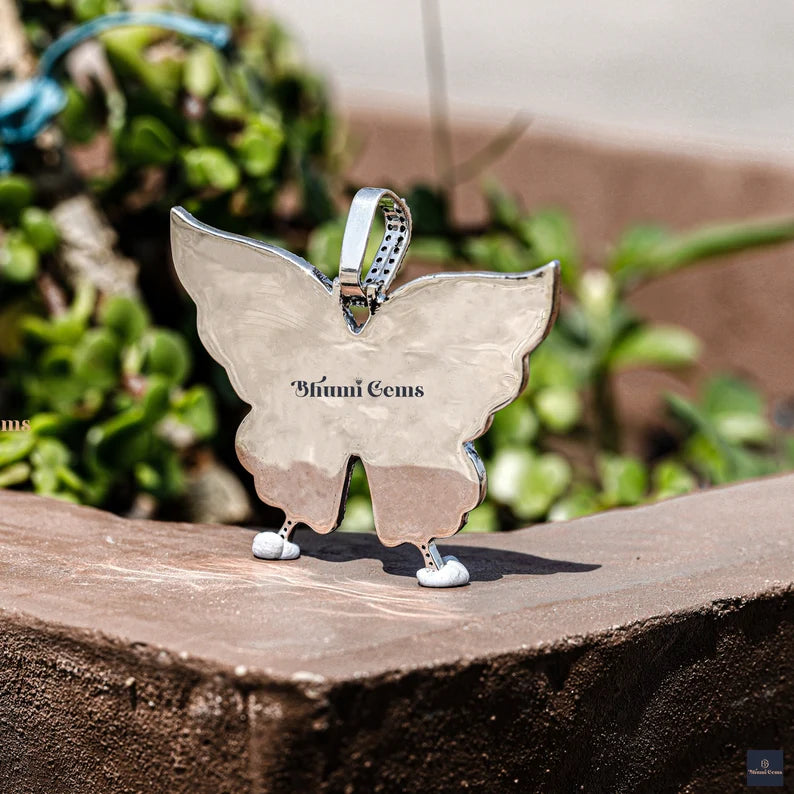 Butterfly Moissanite Pendant - view 4