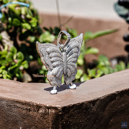 Butterfly Moissanite Pendant - view 3