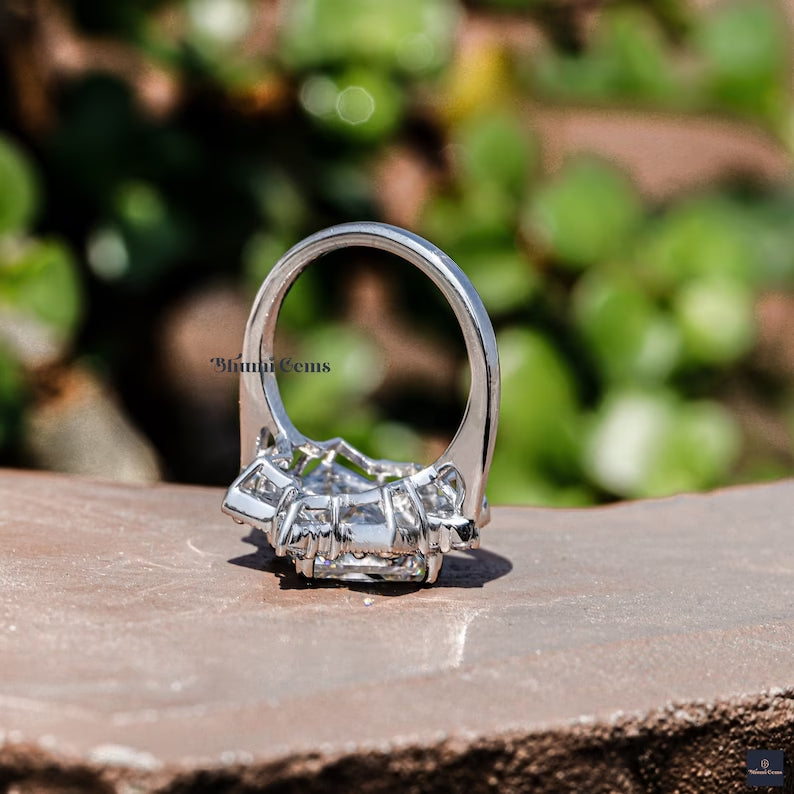 Art Deco Moissanite Engagement Ring - view 6