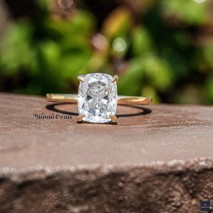 3 CT Elongated Cushion Cut Moissanite Engagement Ring