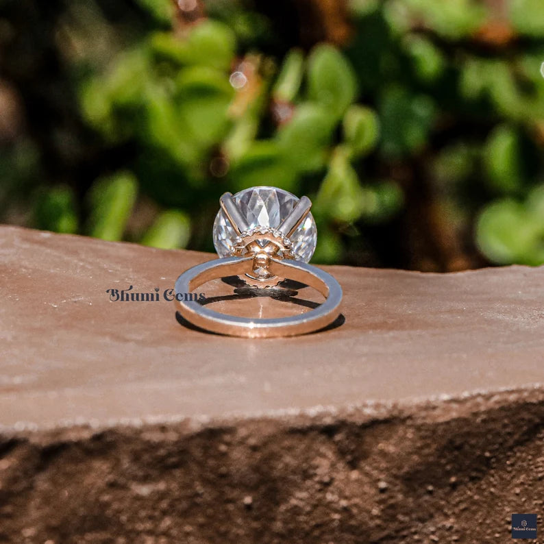 Antique Moissanite Engagement Ring - view 6