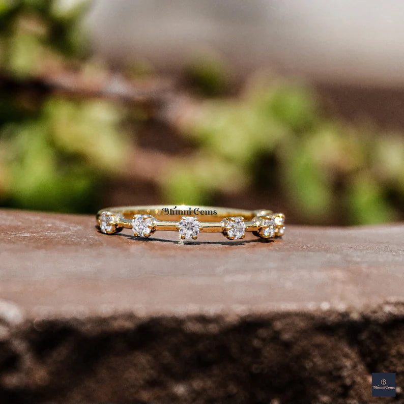 Sparkle and Shine with our Colorless Moissanite Wedding Band