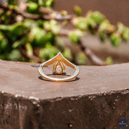 2 CT Pear Shaped Engagement Ring - view 3
