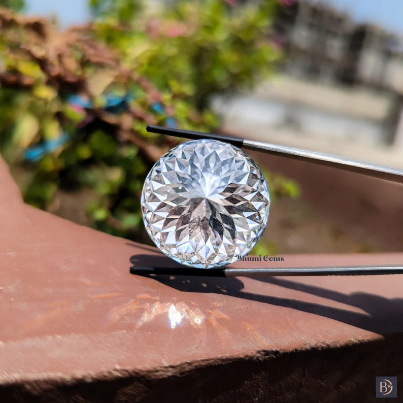100 CT Portuguese Cut Loose Moissanite Colorless Diamond - view 4
