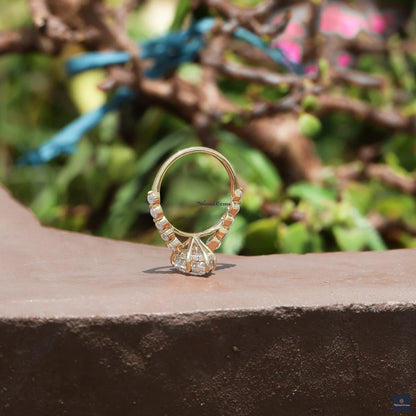 3 CT Pear Shaped Moissanite Engagement Ring - view 4