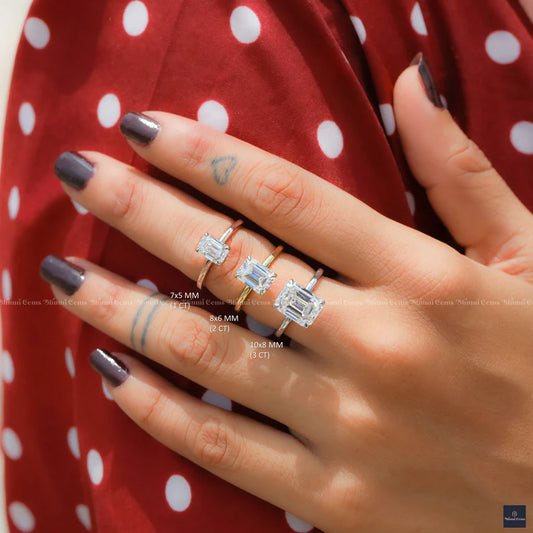 Emerald Cut Engagement Ring - view 2