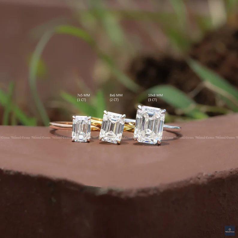 Emerald Cut Engagement Ring for Women