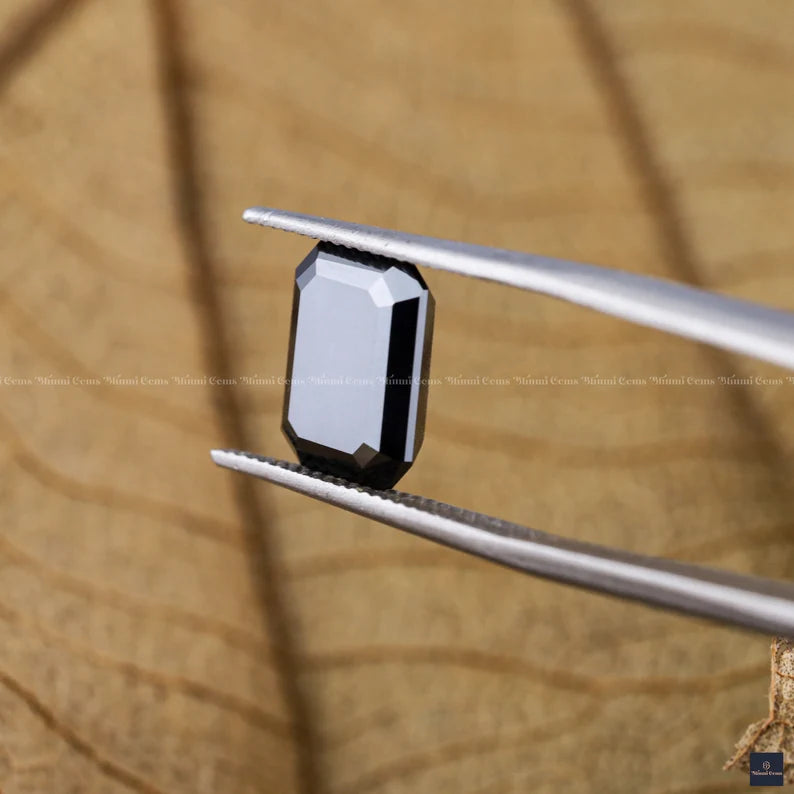 Black Moissanite Loose 1CT-10CT Emerald Moissanite - view 6