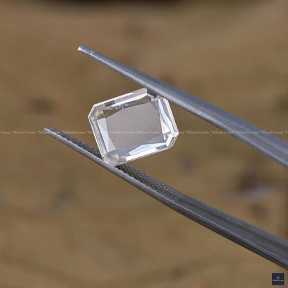 Radiant Shape Portrait Cut Loose Moissanite Diamond for Customized Wedding Ring \ Portrait Cut Moissanite for Earrings - view 3