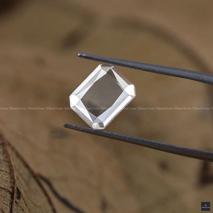 Radiant Shape Portrait Cut Loose Moissanite Diamond for Customized Wedding Ring \ Portrait Cut Moissanite for Earrings - view 4