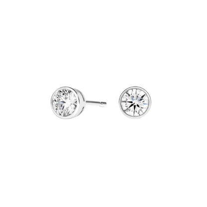 0.50 TCW Round Cut Lab Grown Diamond Earrings - view 1