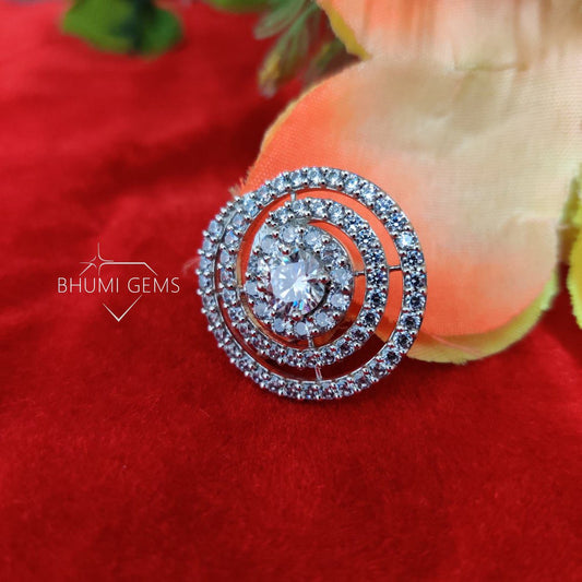 1CT Moissanite Wedding Pendant | Round Cut VVS1 Clarity