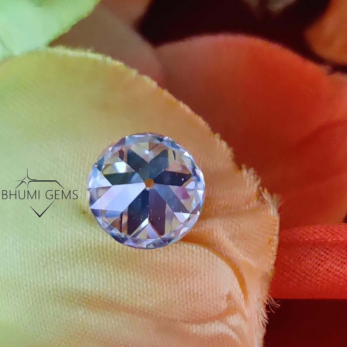 Round OEC 2CT-25CT Colorless Moissanite Loose Diamond | Making Jewellery | Engagement Ring | Earring | Bracelet | Pendant | Old European Cut