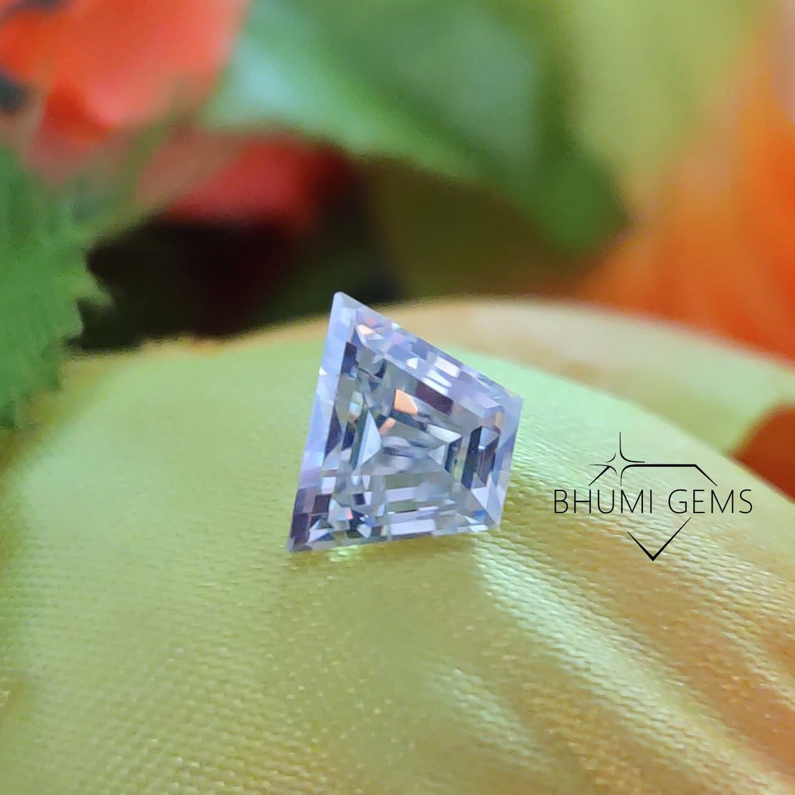 Trapezoid 2CT-25CT Colorless Loose Moissanite Diamond | Gemstone | Fancy Cut Stone | Moissanite Loose | Bhumi Gems | Ring, Earring, Pendant