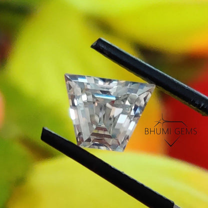 Trapezoid 2CT-25CT Colorless Loose Moissanite Diamond | Gemstone | Fancy Cut Stone | Moissanite Loose | Bhumi Gems | Ring, Earring, Pendant