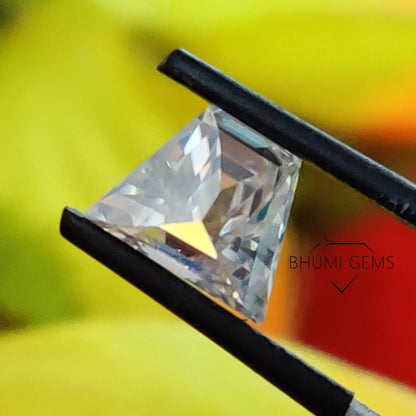 Trapezoid 2CT-25CT Colorless Loose Moissanite Diamond | Gemstone | Fancy Cut Stone | Moissanite Loose | Bhumi Gems | Ring, Earring, Pendant