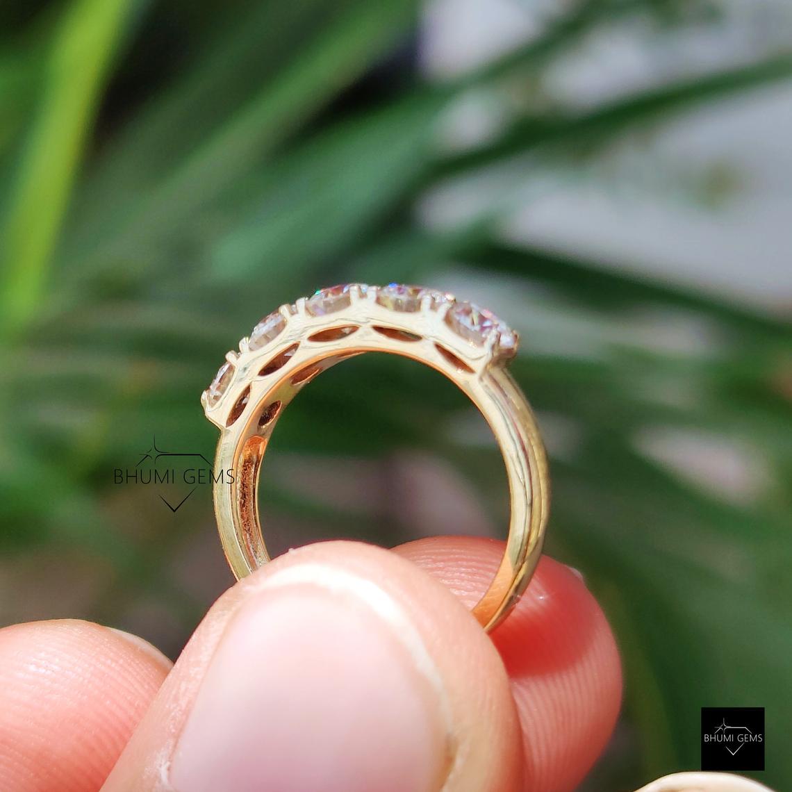 5 Stone Moissanite Ring - view 6