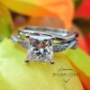3CT Princess Moissanite Engagement Ring | Designer Ring