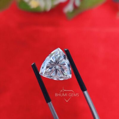 1CT-10CT trillion cut loose moissanite diamond | Bhumi Gems