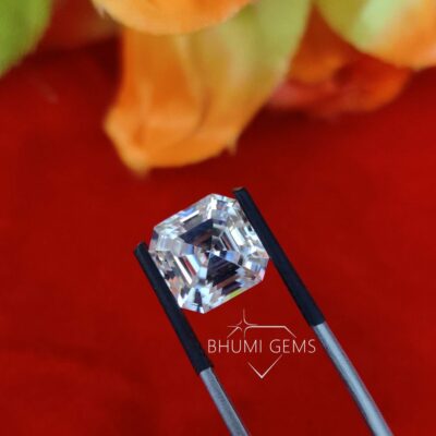 1CT-10CT Asscher Loose Moissanite Diamonds | Bhumi Gems