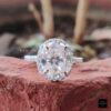 5.79TCW Oval Cut Moissanite Engagement Ring | Bhumi Gems
