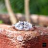 White Gold Marquise Moissanite Solitaire Ring