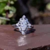 Vintage 1 CT Marquise Cut Moissanite Engagement Ring